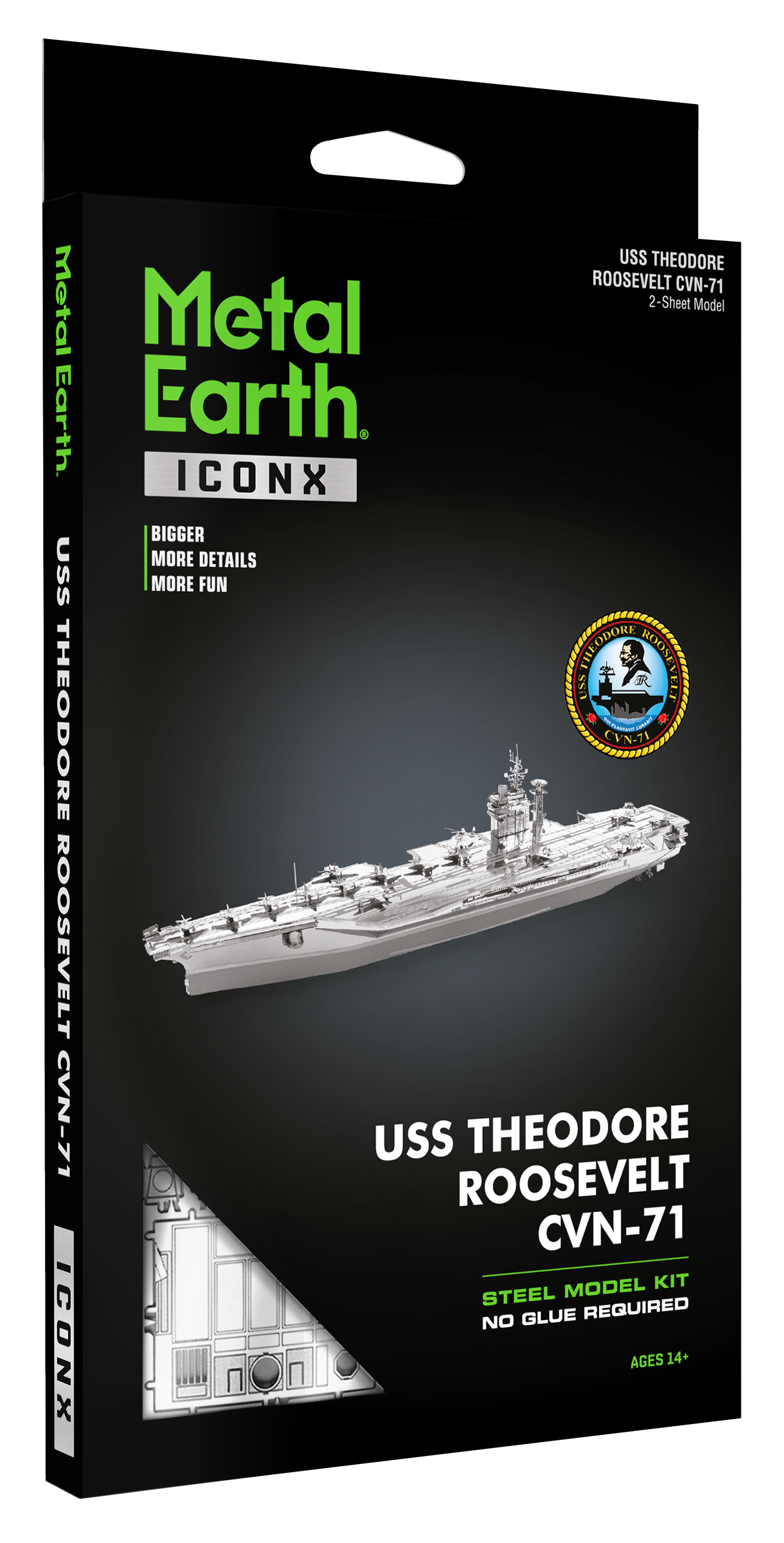 Metal Earth Iconx - USS Theodore Roosevelt CVN-71    