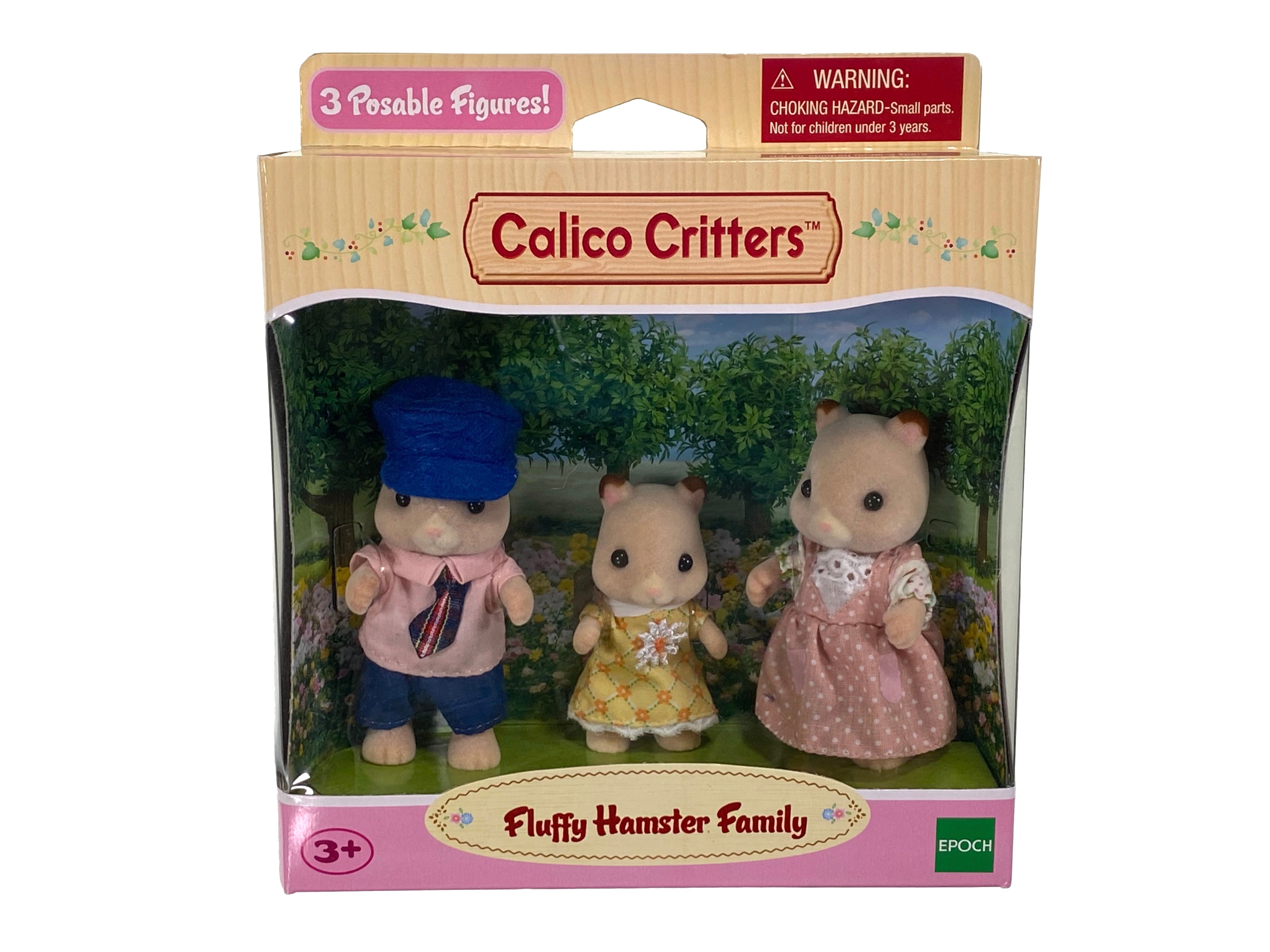 Calico Critters Fluffy Hamster Family    