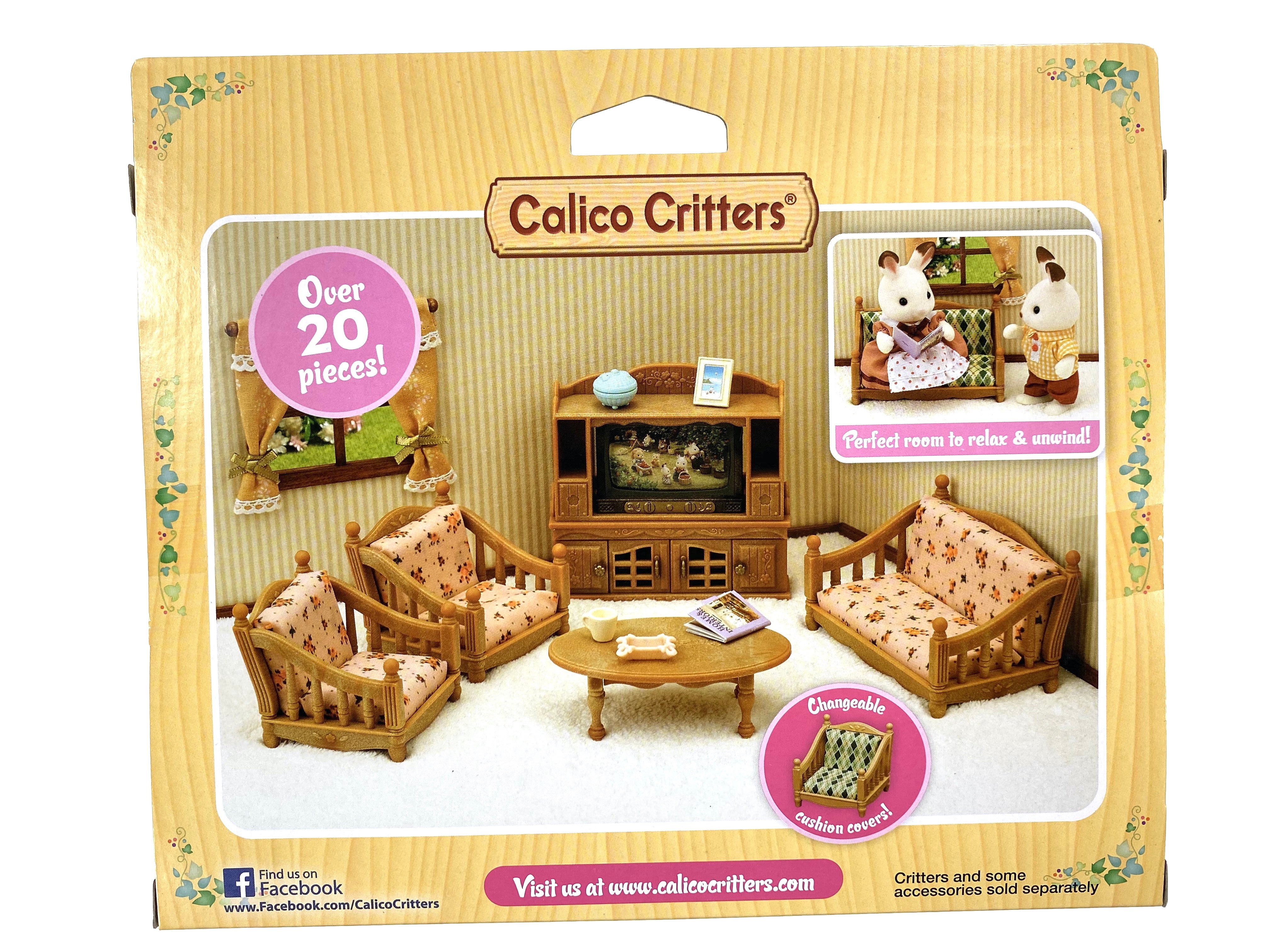Calico Critters Comfy Living Room Set Action Figure