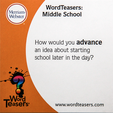 Word Teasers Middle School    
