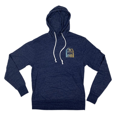 Chico State Of Mind - Long Sleeve Hooded T-Shirt NAVY XS  