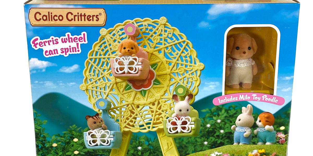 Calico Critters Sylvanian Family Epoch hotsell House and car with barbie ferris wheel