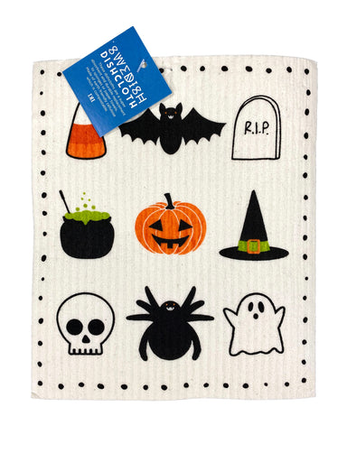 Swedish Dishcloth - Spooky Halloween    