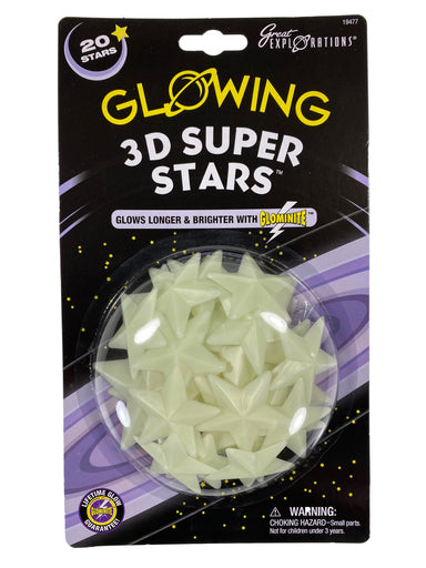 Glow In The Dark 3D Super Stars    