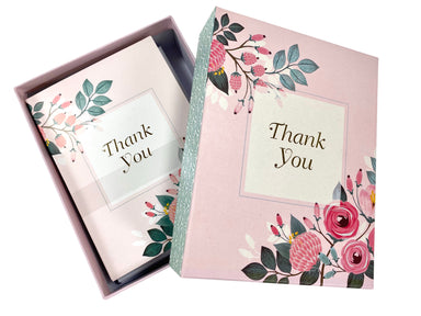 Boxed Assorted Thank You Cards - Vintage Floral    