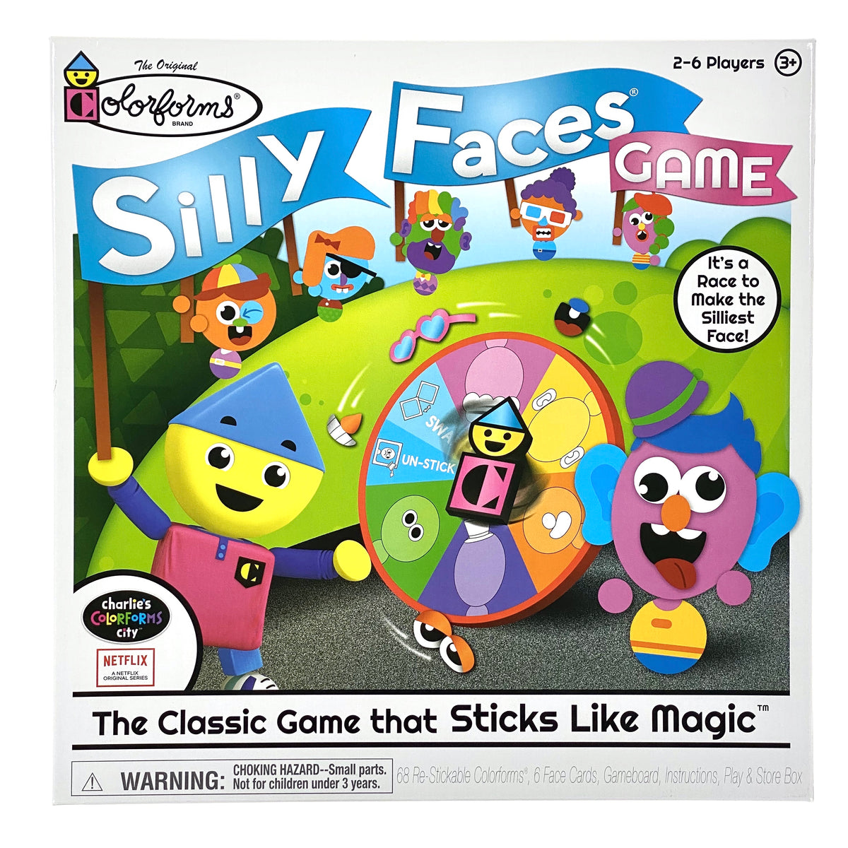 Colorforms Silly Faces Game by PLAYMONSTER