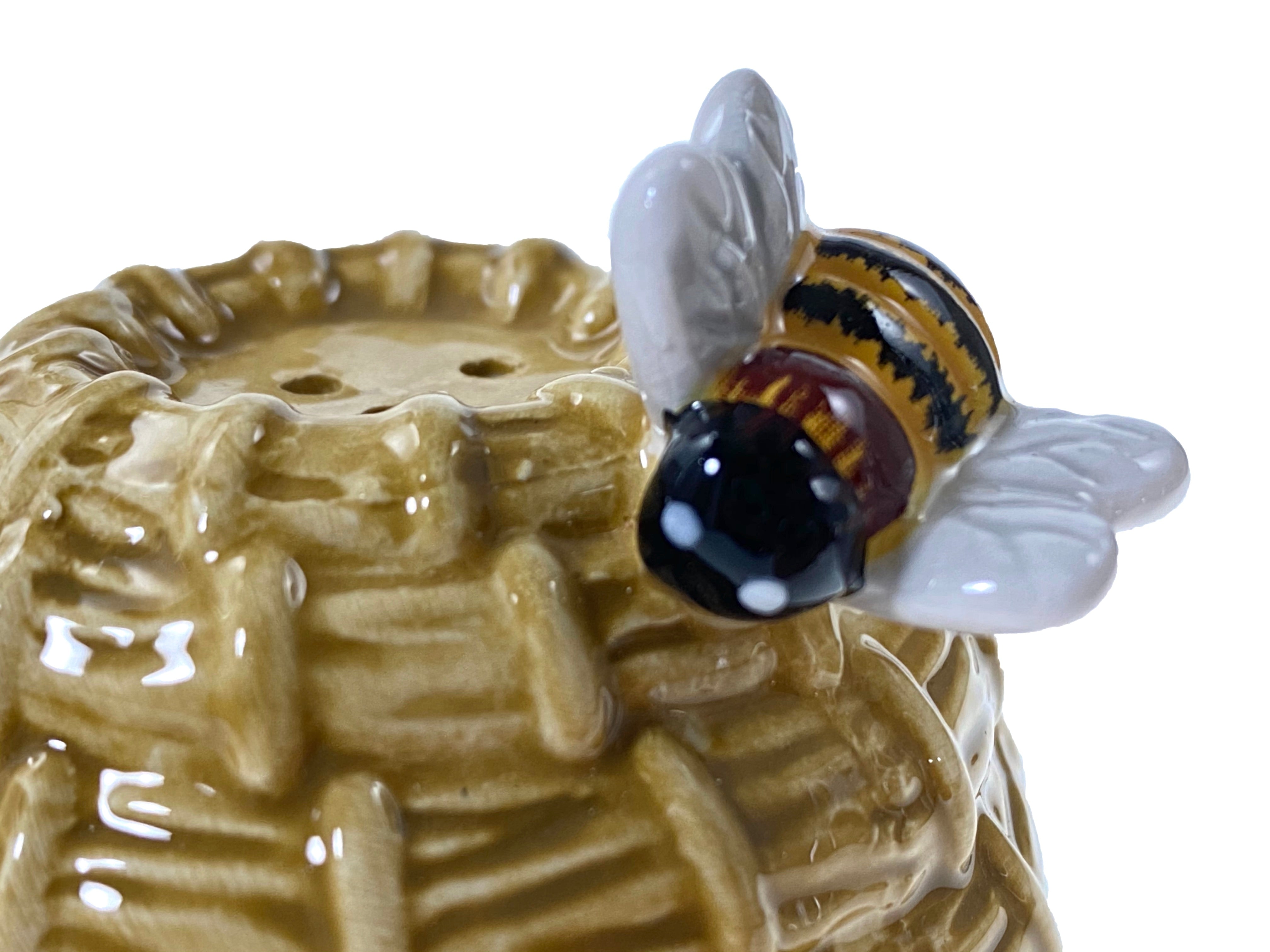 Bee Hive Salt And Pepper Shakers    