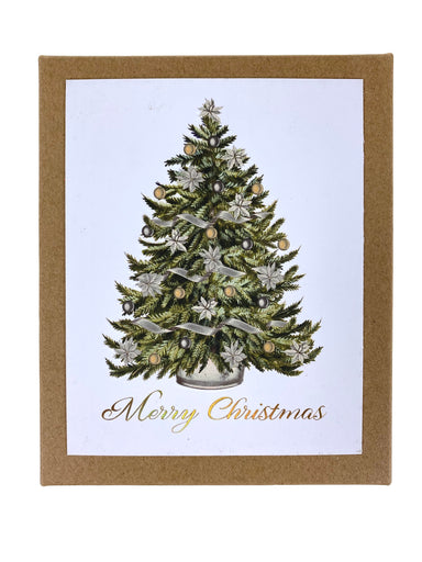 Boxed Christmas Cards - Christmas Tree Scrolls    