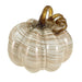 Large Glass Pumpkin - Cream and Gold    
