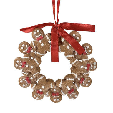 Gingerbread Cookie Wreath Ornament
