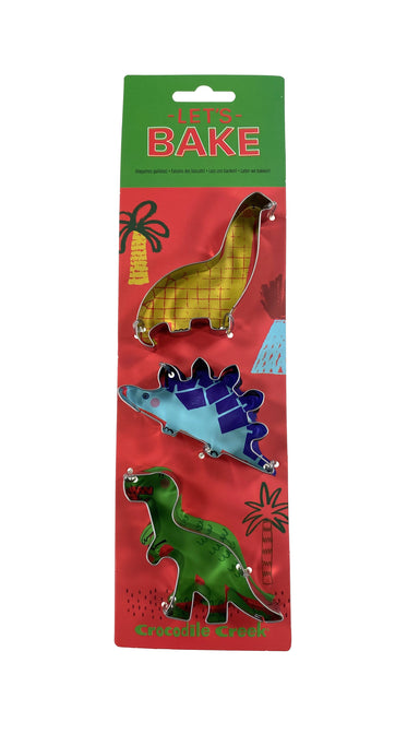 Let's Bake Cookie Cutter set of 3 Dinosaurs    