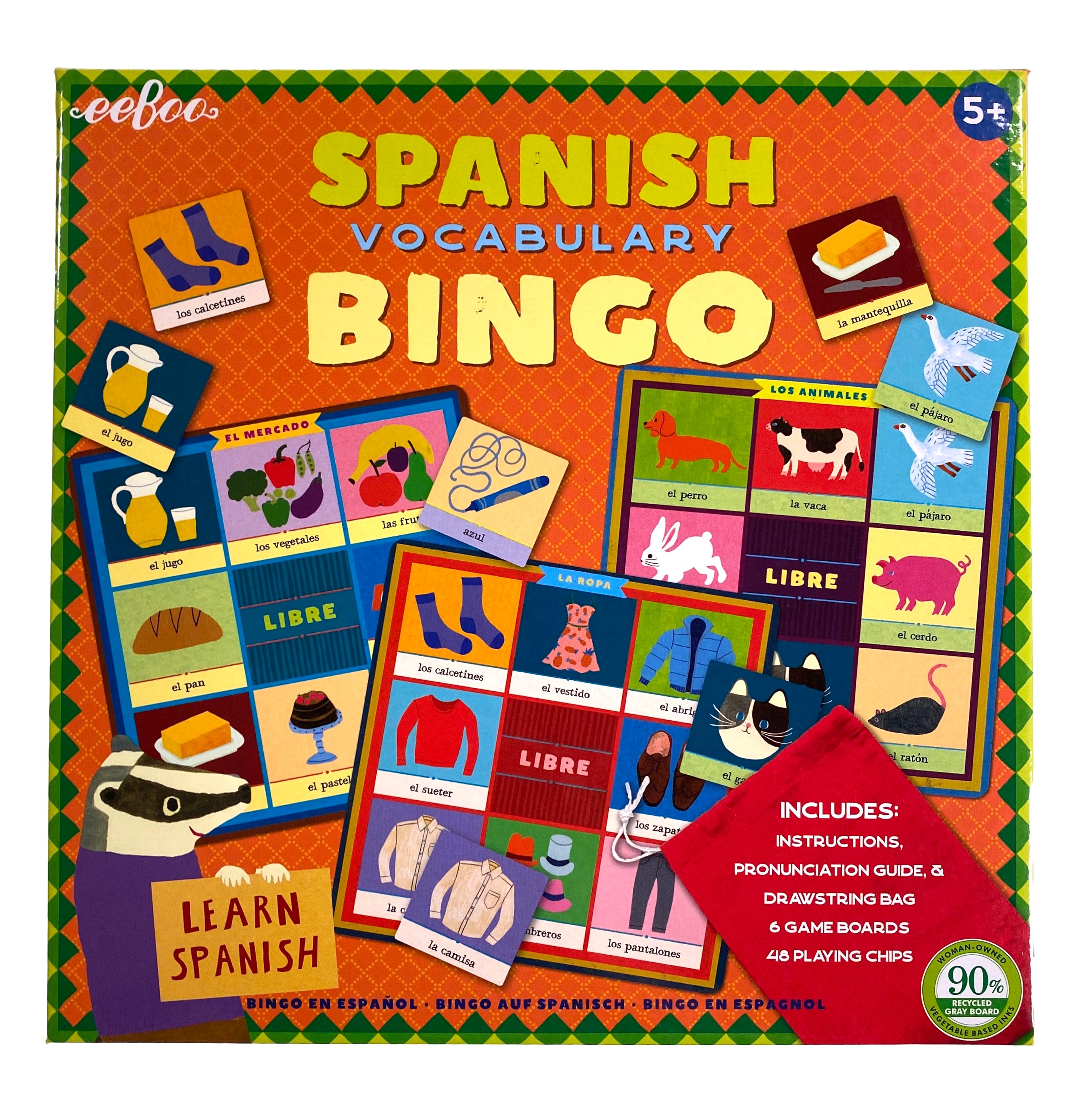 Spanish Vocabulary Bingo    