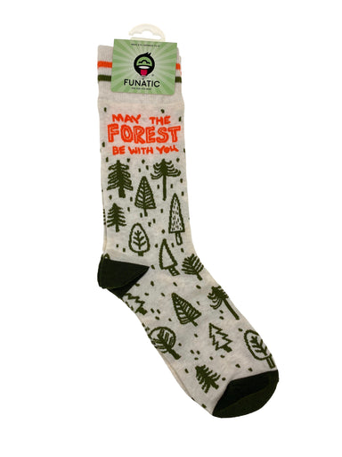 Funatic Crew Socks May The Forest Be With You    