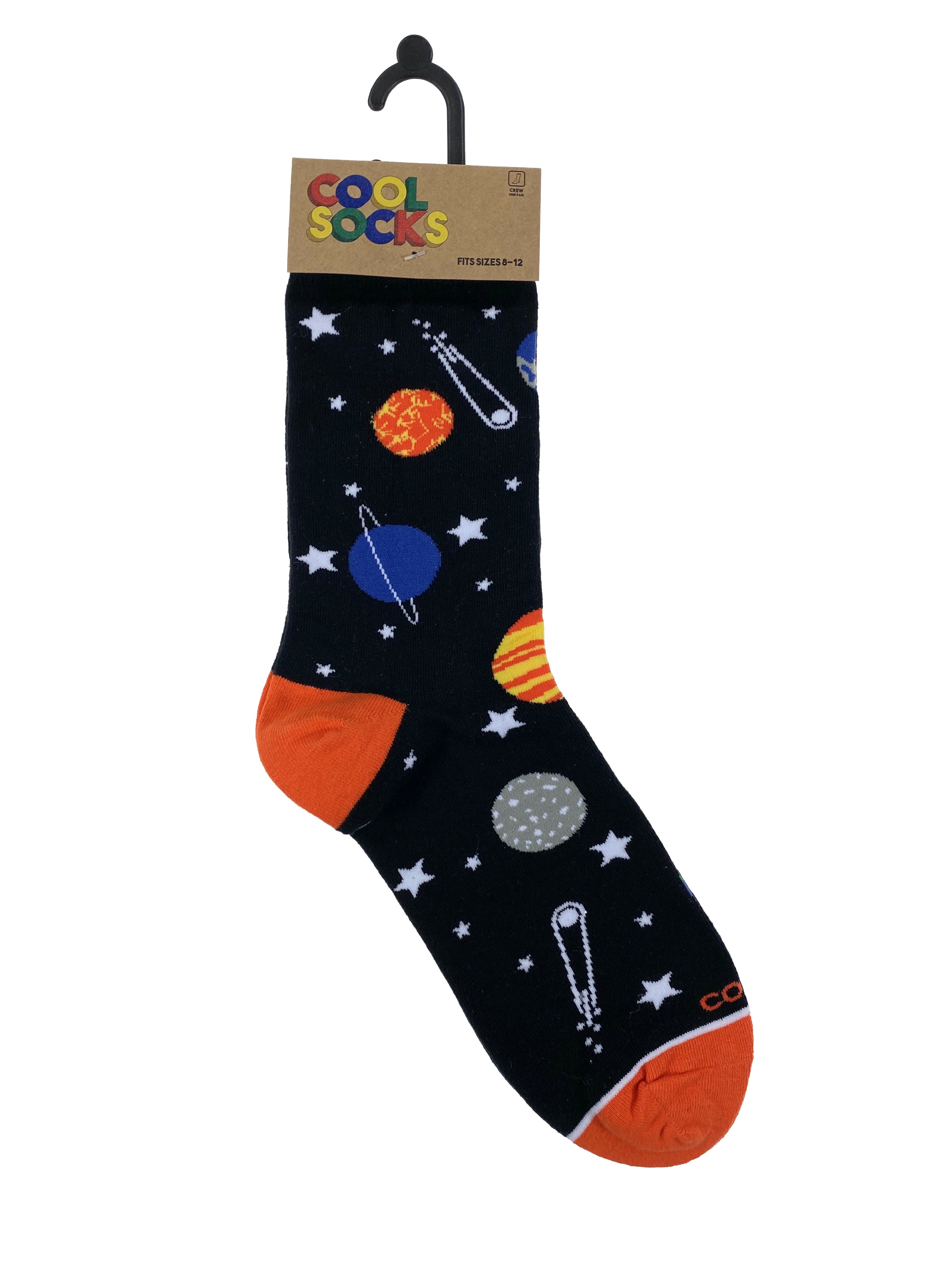 Cool Socks Mens Crew Planets    