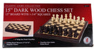 Chess Set - 15 Inch Dark Wood    