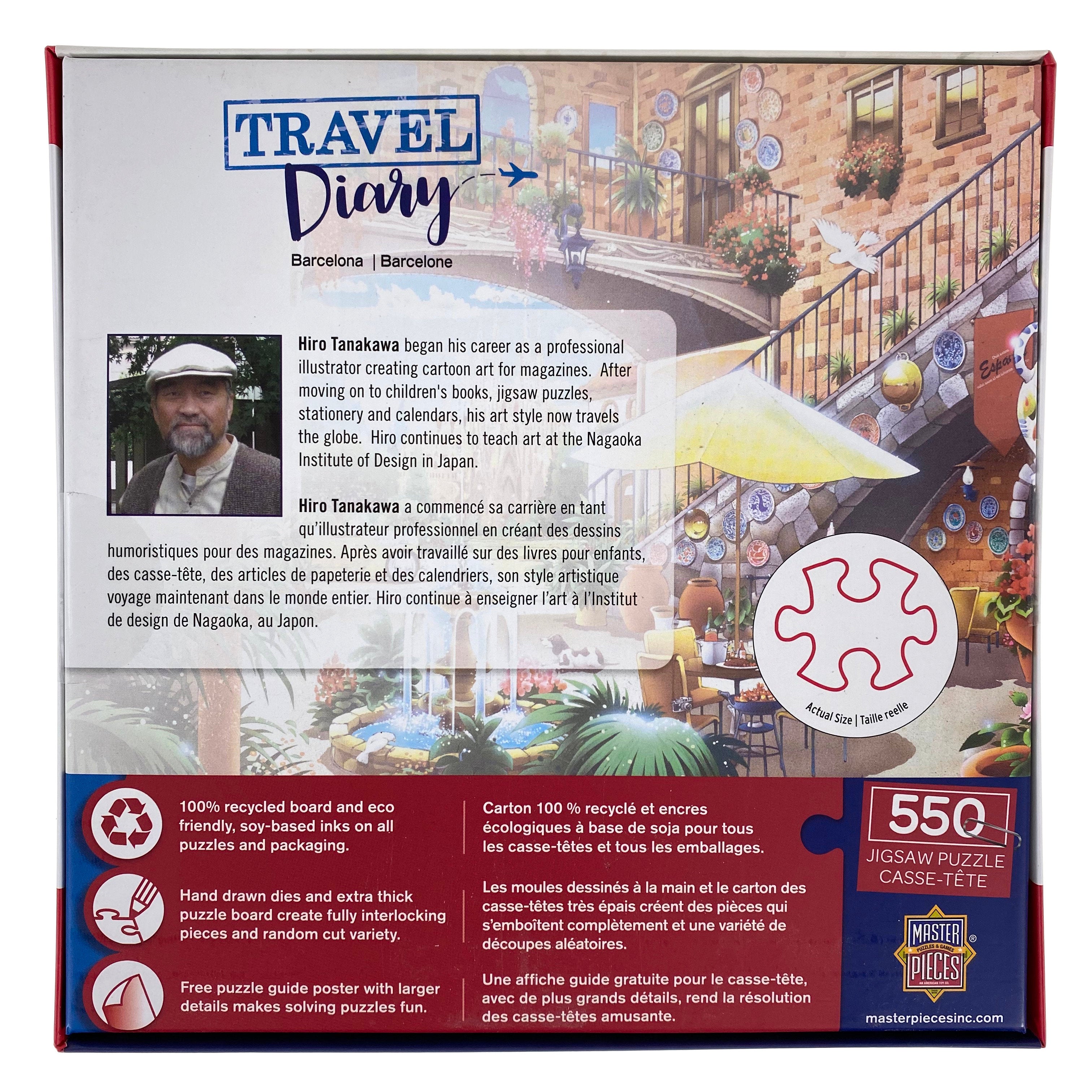 Travel Diary Barcelona 550 Piece Puzzle    