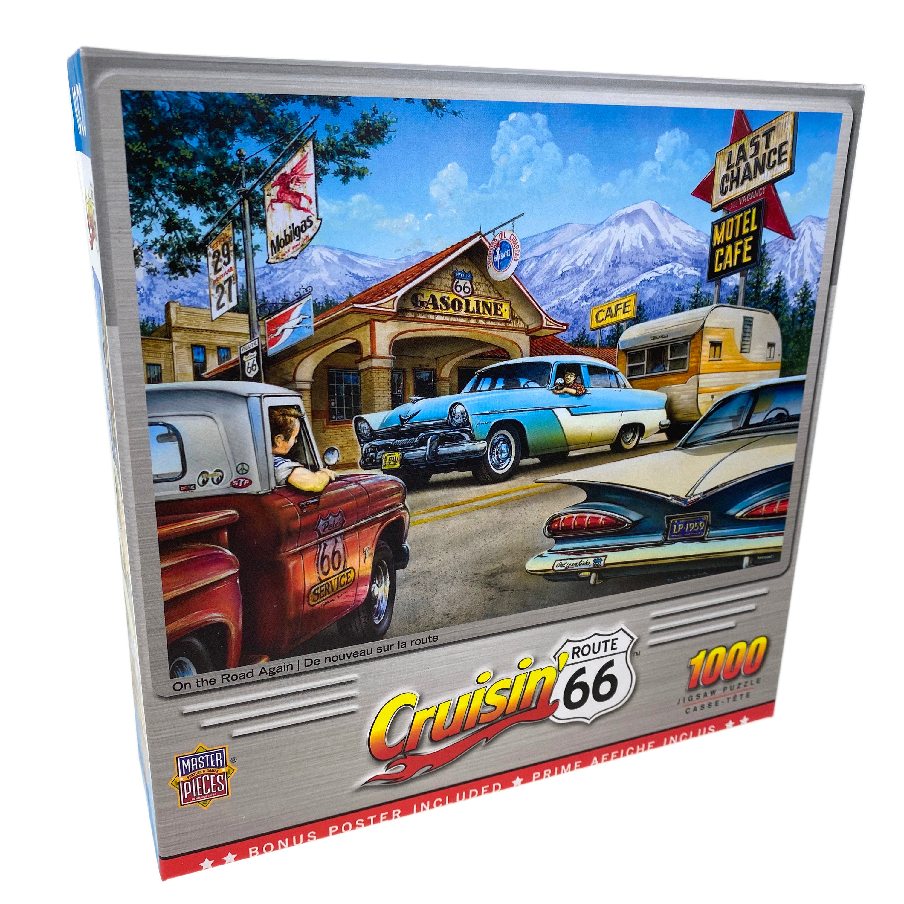 Cruisin' Route 66 On The Road Again 1000 Piece Puzzle    