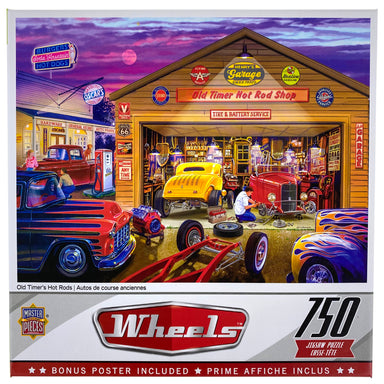 Old Timer's Hot Rods 750 Piece Wheels Puzzle    