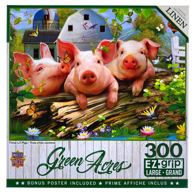 Three Li'l Pigs 300 Piece Large Format Puzzle    