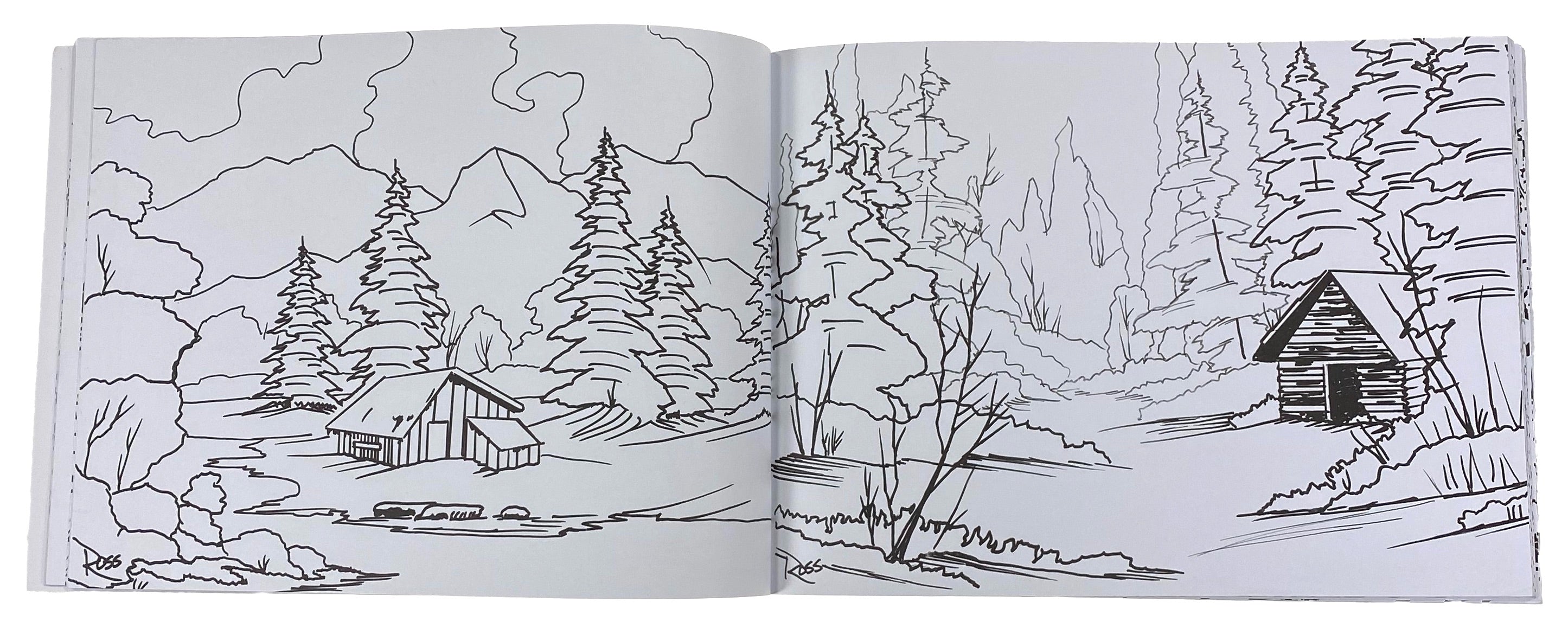 The Official Bob Ross Coloring Book    