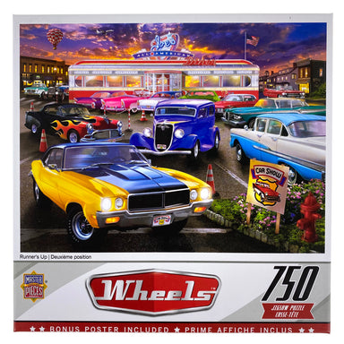 Runner's Up 750 Piece Wheels Puzzle    