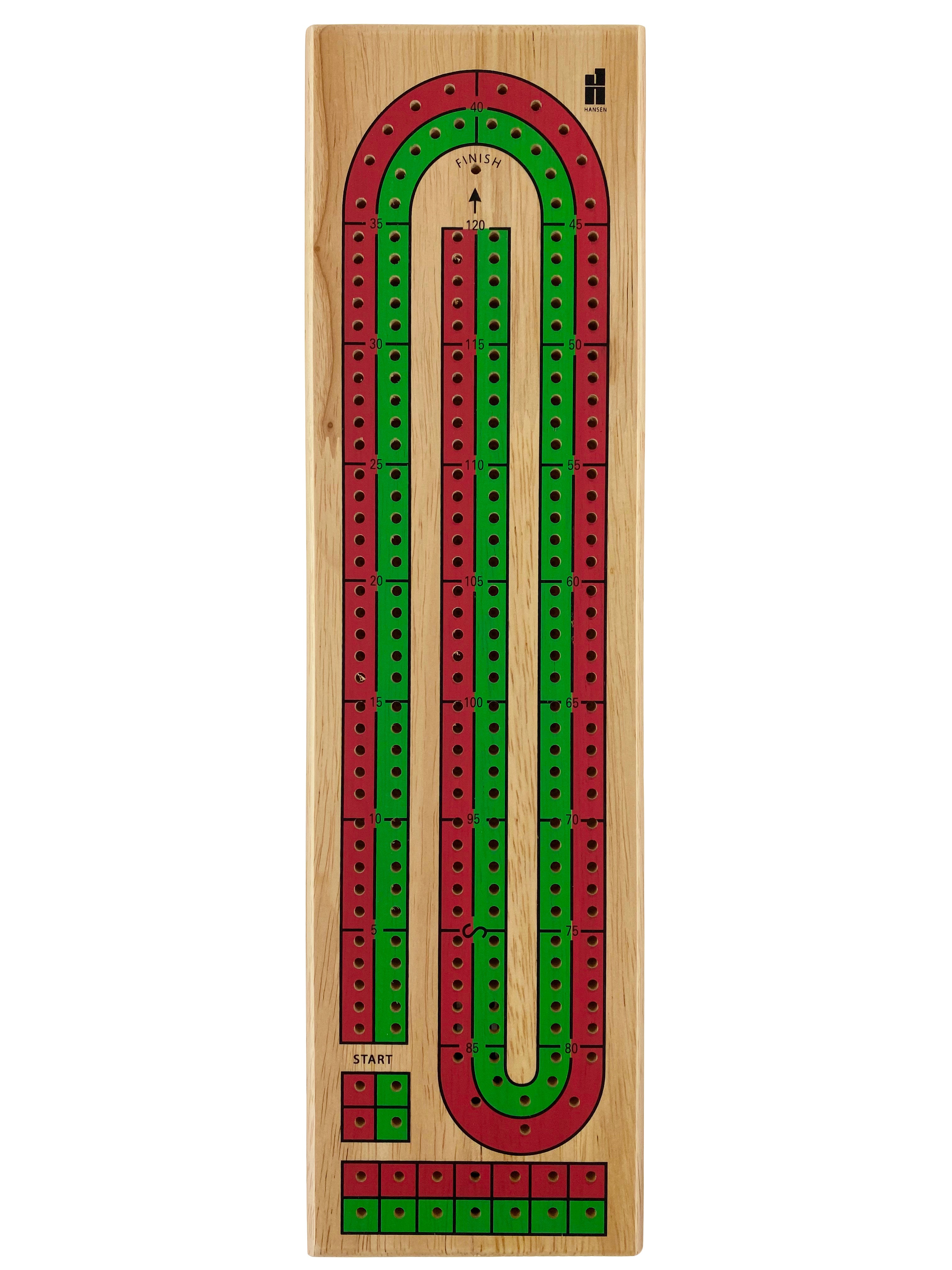 Two Track Color Cribbage Board    