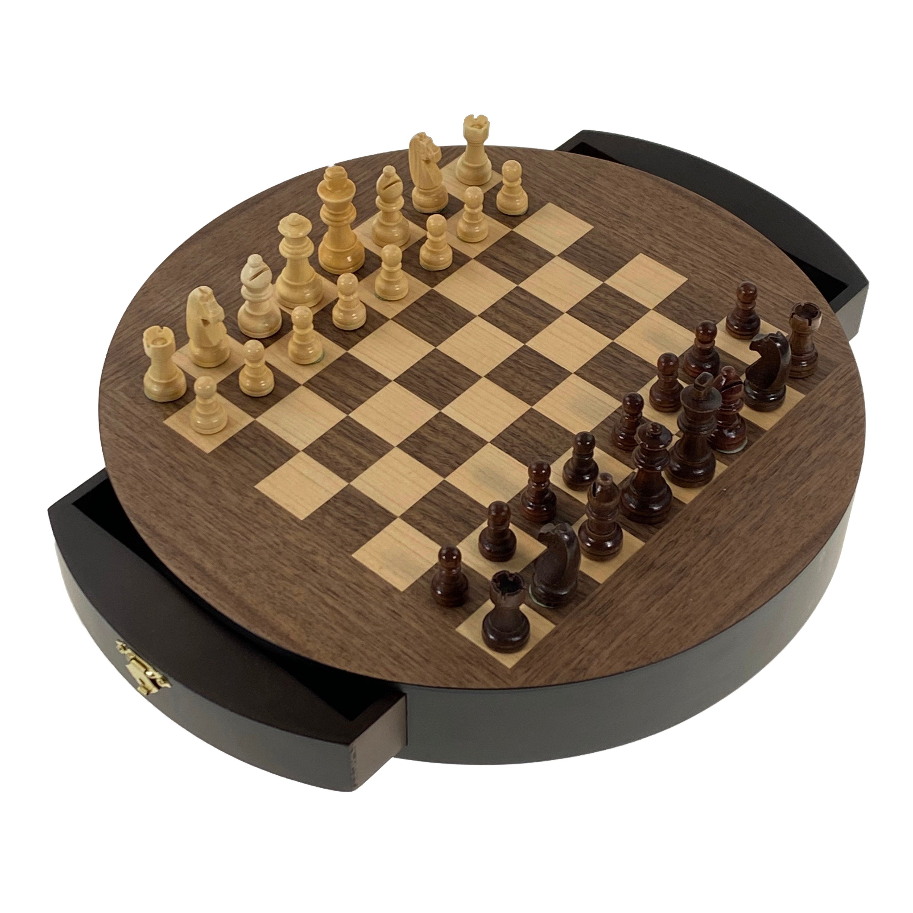 Round 3 in 1 Game Collection - Chess, Checkers, and Chinese Checkers    