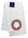 Red Berry Wreath - Waffle Weave Kitchen Towel    