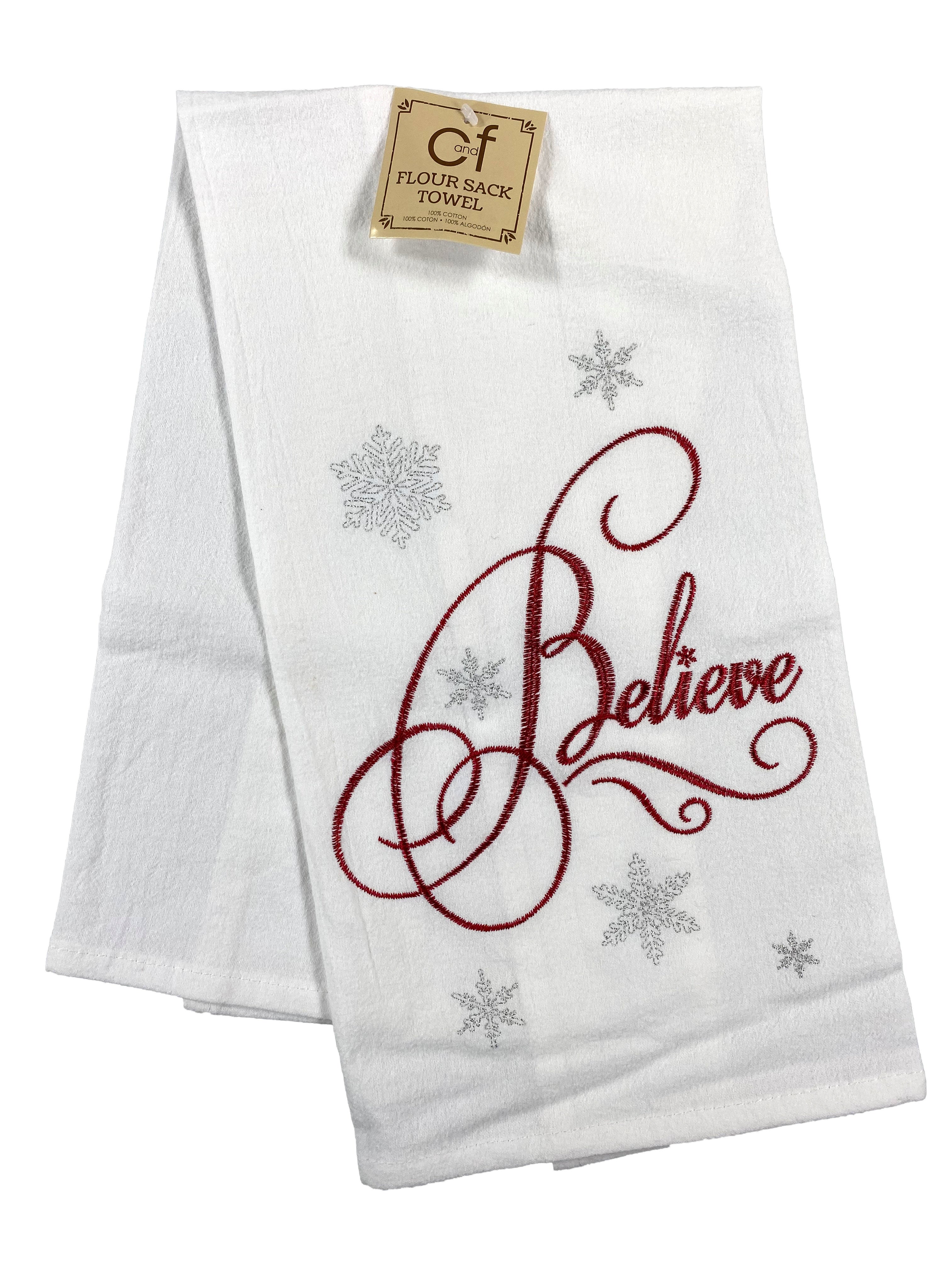Believe - Flour Sack Kitchen Towel    