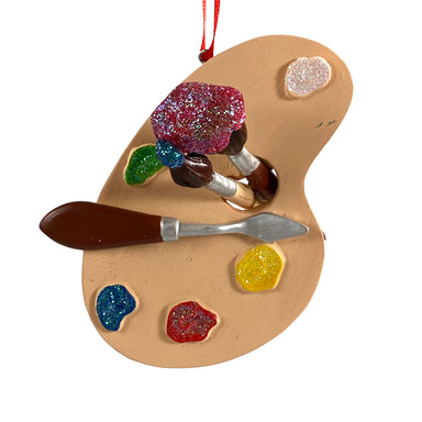 Painters Palette With Brushes Ornament