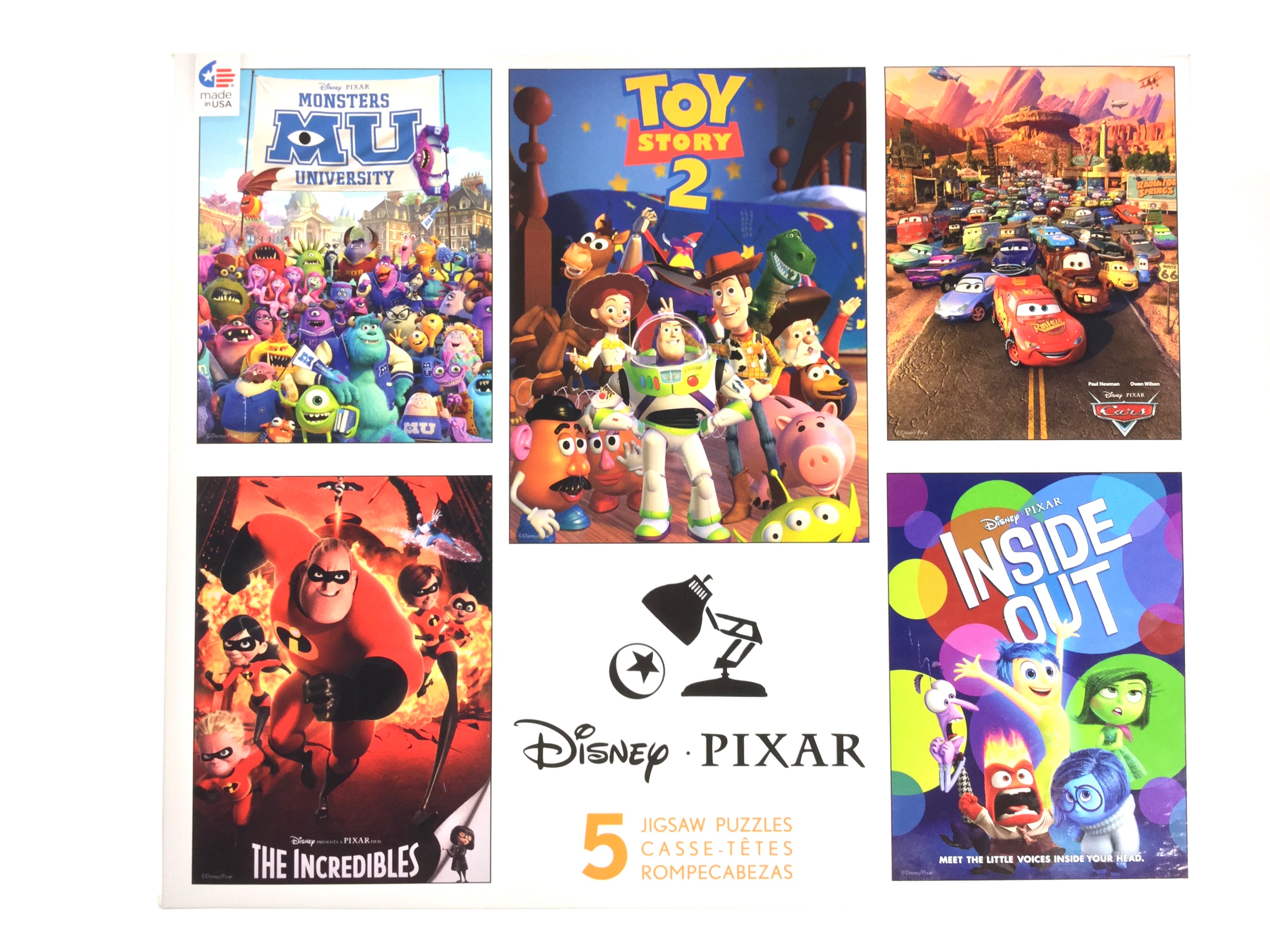 Disney Pixar 5 Puzzle Set    