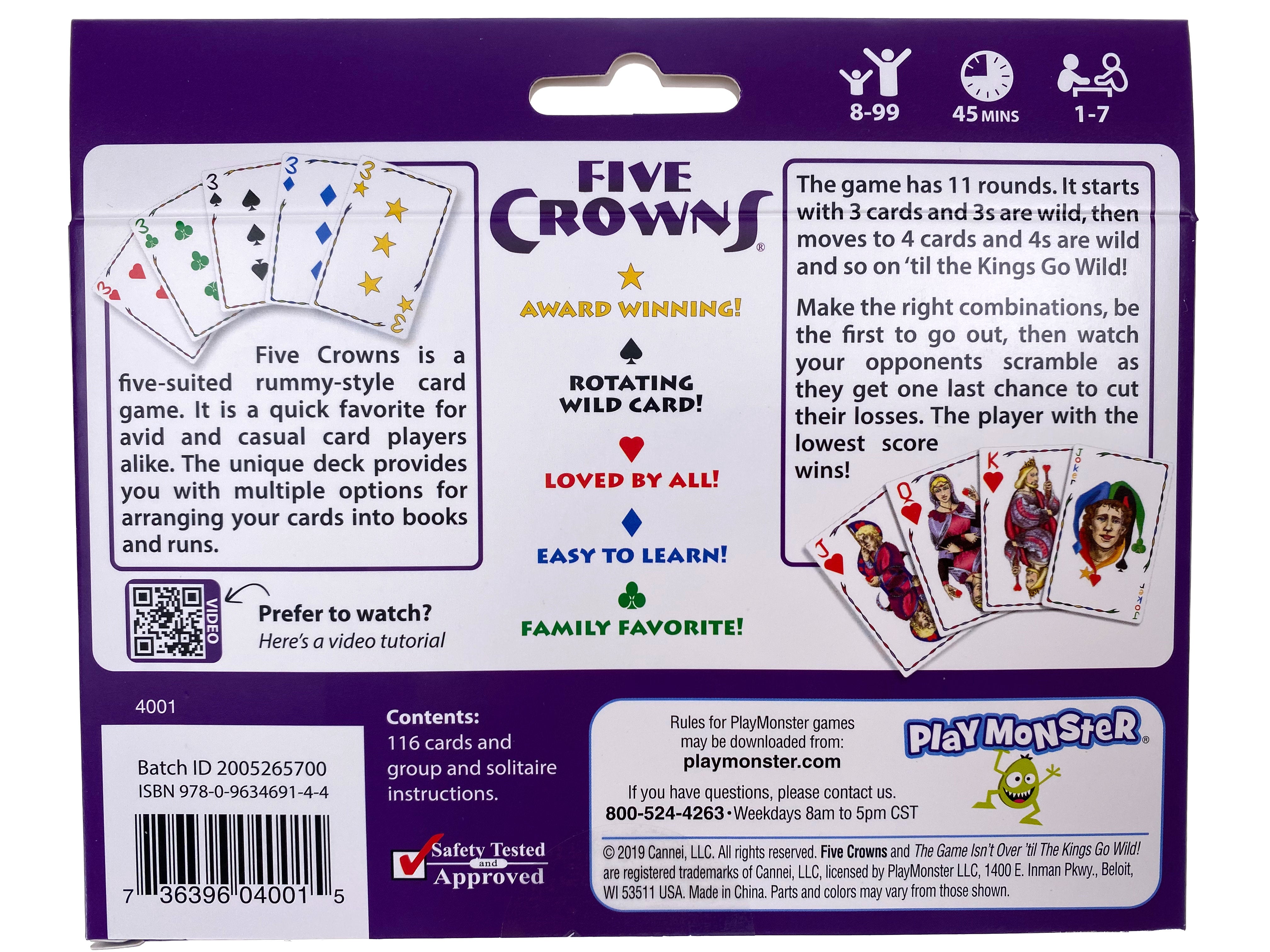 Buy Five Crowns® Mini Round Card Game at S&S Worldwide