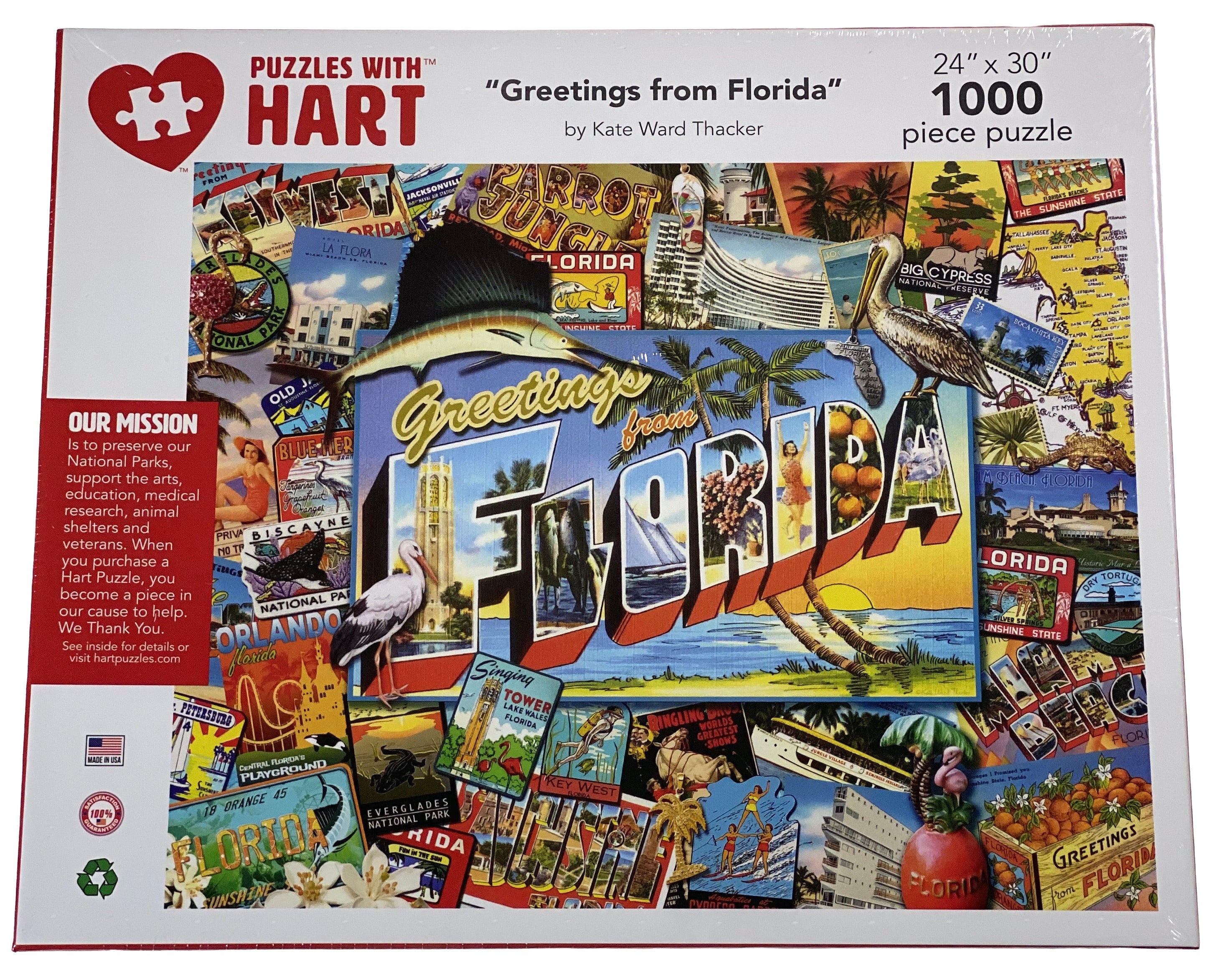 Greetings From Florida 1000 Piece Puzzle    