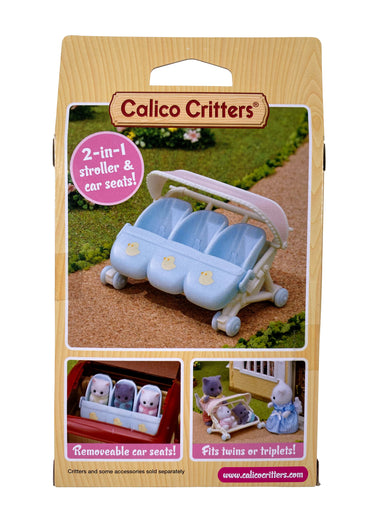 Calico Critters Triplets Stroller    