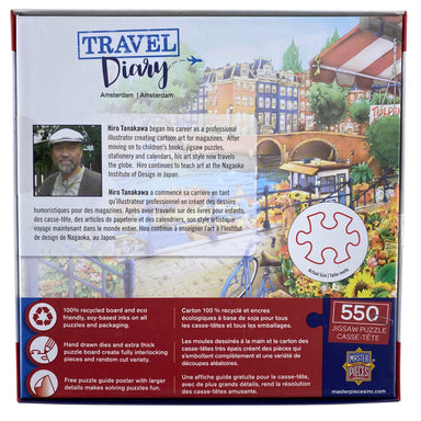 Travel Diary - Amsterdam 550 Piece Puzzle    
