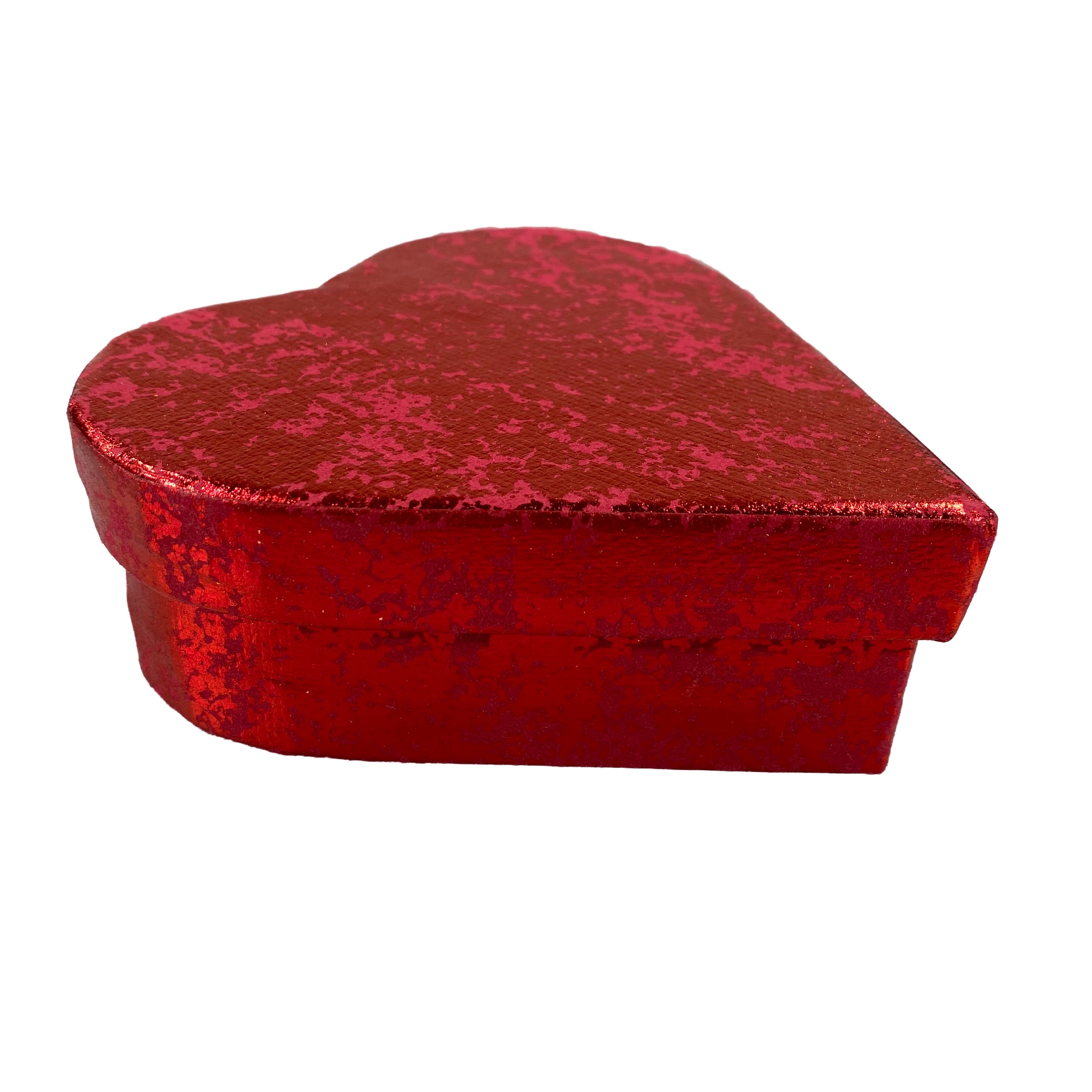 Red Foil Heart Paper Box    