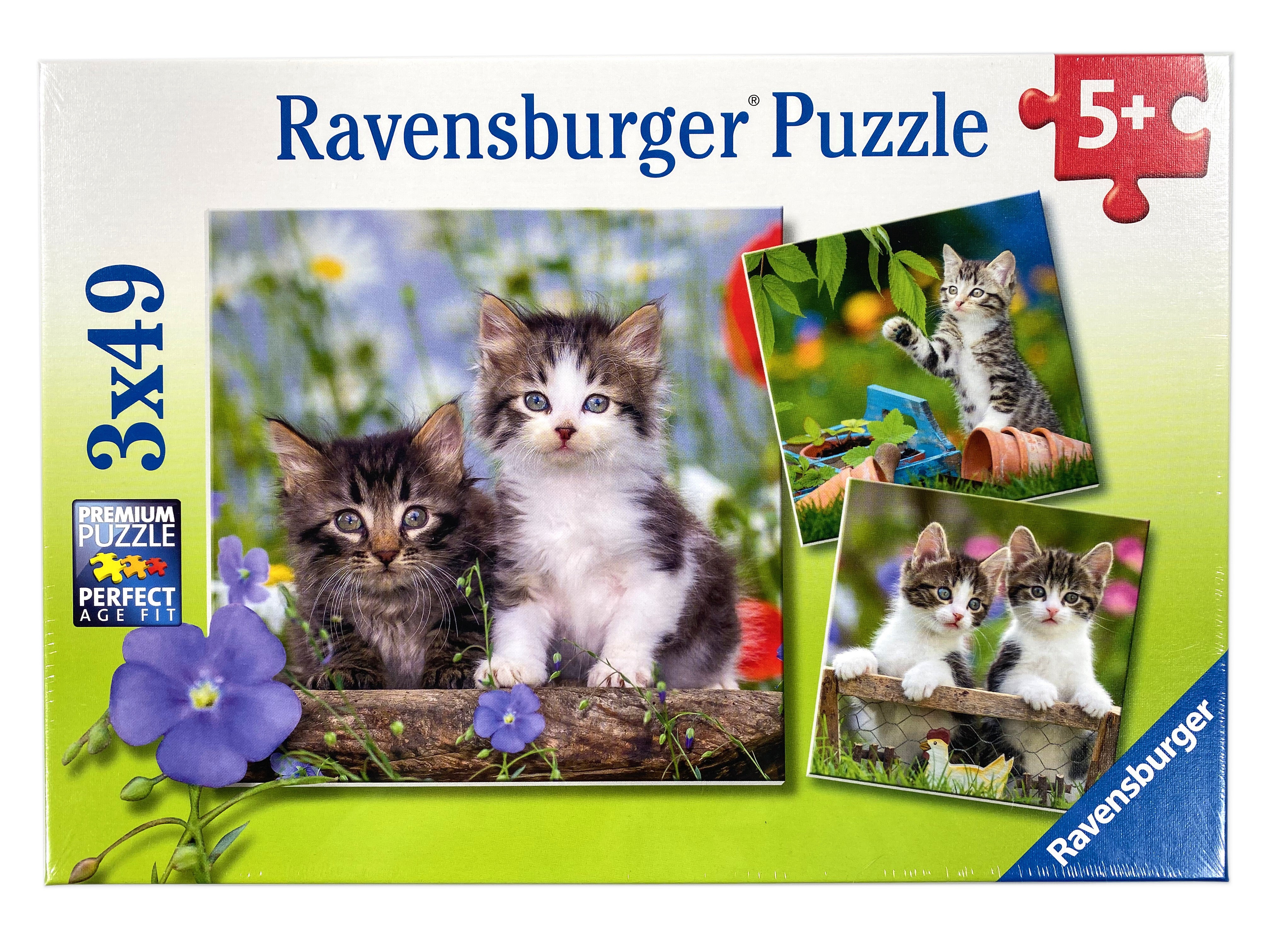 Tiger Kittens - 3x49 Piece Puzzles    