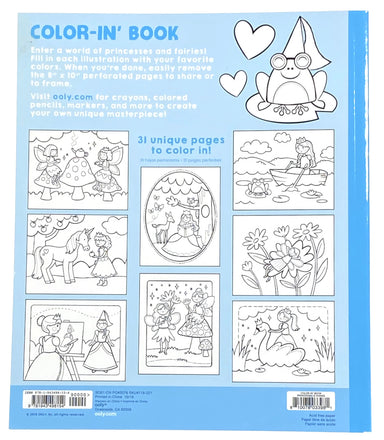 Color-in' Book - Princesses & Fairies    
