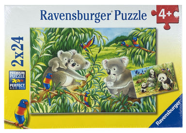 Sweet Koalas and Pandas 2X24 Piece Puzzles    