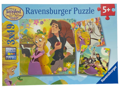 Disney Tangled Hair and Now 3X49 Piece Puzzles    