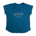 Levitate Flowers - Womens V-Neck Chico T-Shirt Surf Heather S  BIH70291