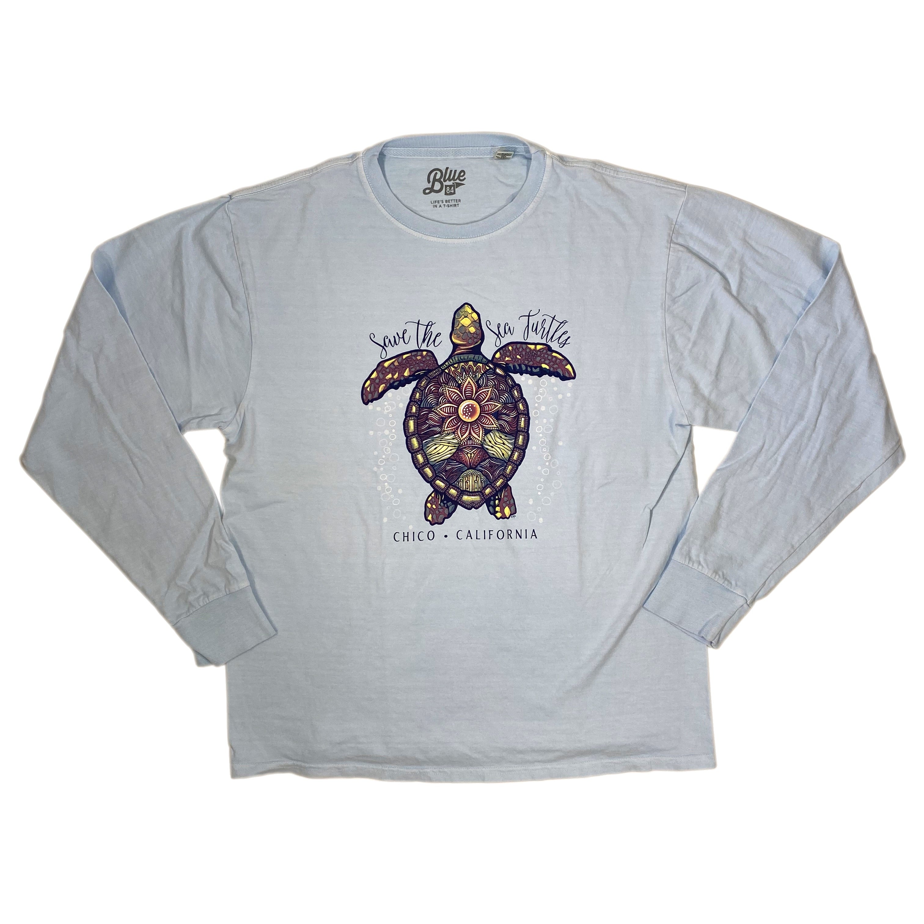 Bubbling Turtle - Long Sleeve Chico T-Shirt    