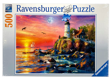 Lighthouse at Sunset 500 Piece Puzzle    