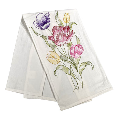 Tulips - Flour Sack Kitchen Towel    