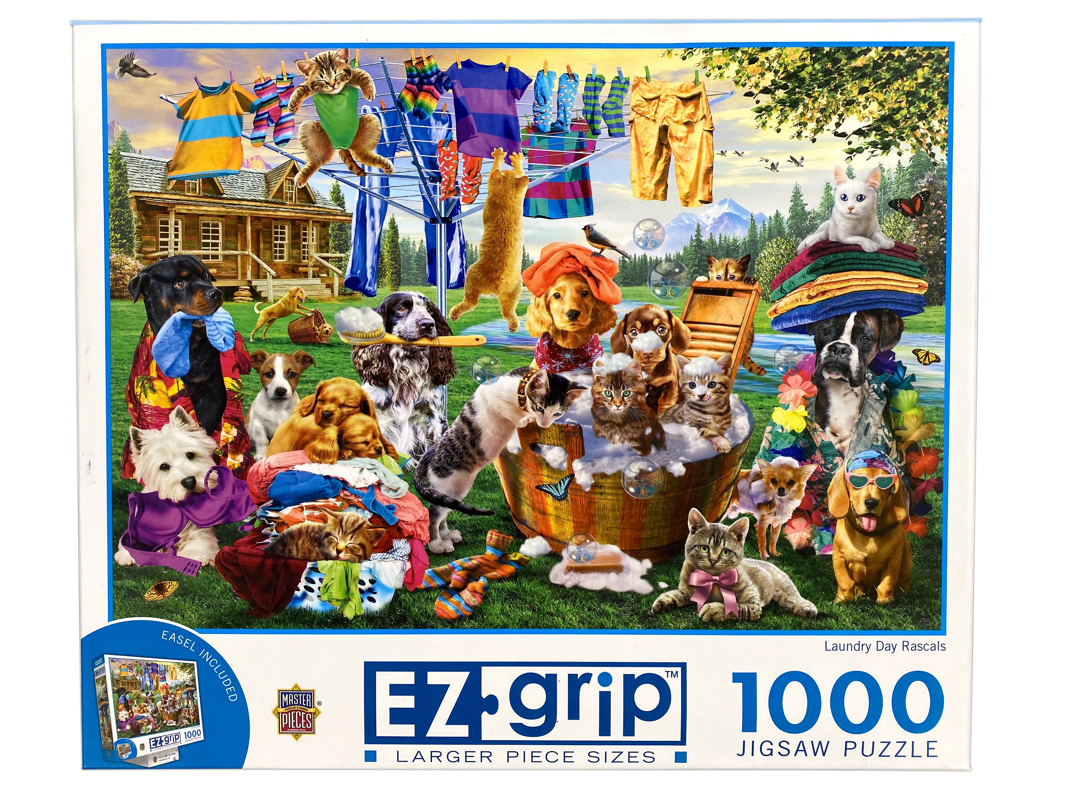 Laundry Day Rascals 1000 Piece Large Format Puzzle    