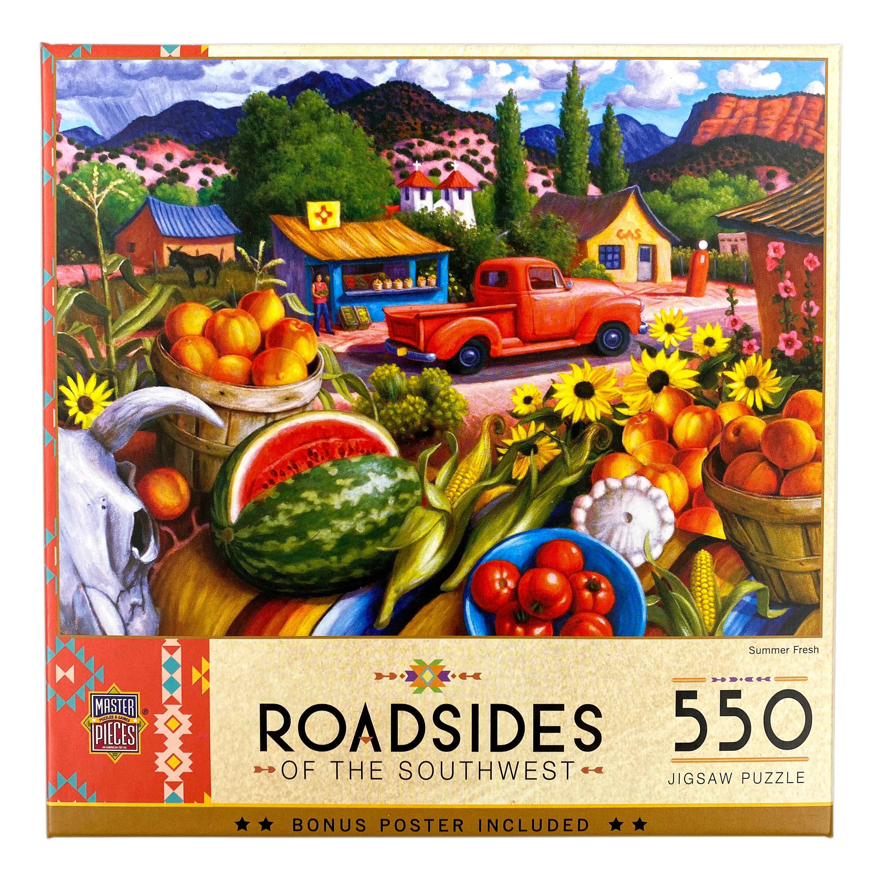 Summer Fresh 550 Piece Roadsides of The Southwest Puzzle    