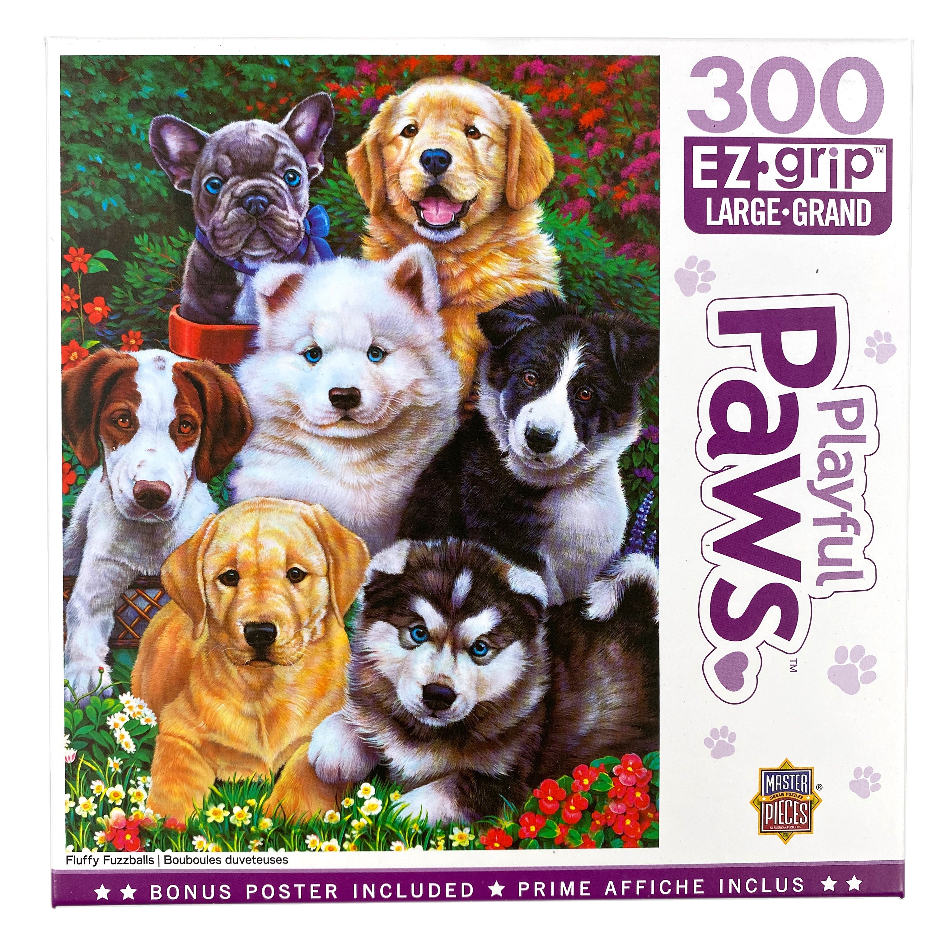Fluffy Fuzzballs 300 Piece Large Format Playful Paws Puzzle    