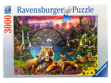 Tigers In Paradise 3000 Piece Puzzle    