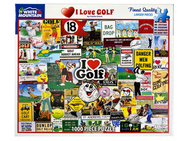 I Love Golf 1000 Piece Puzzle    