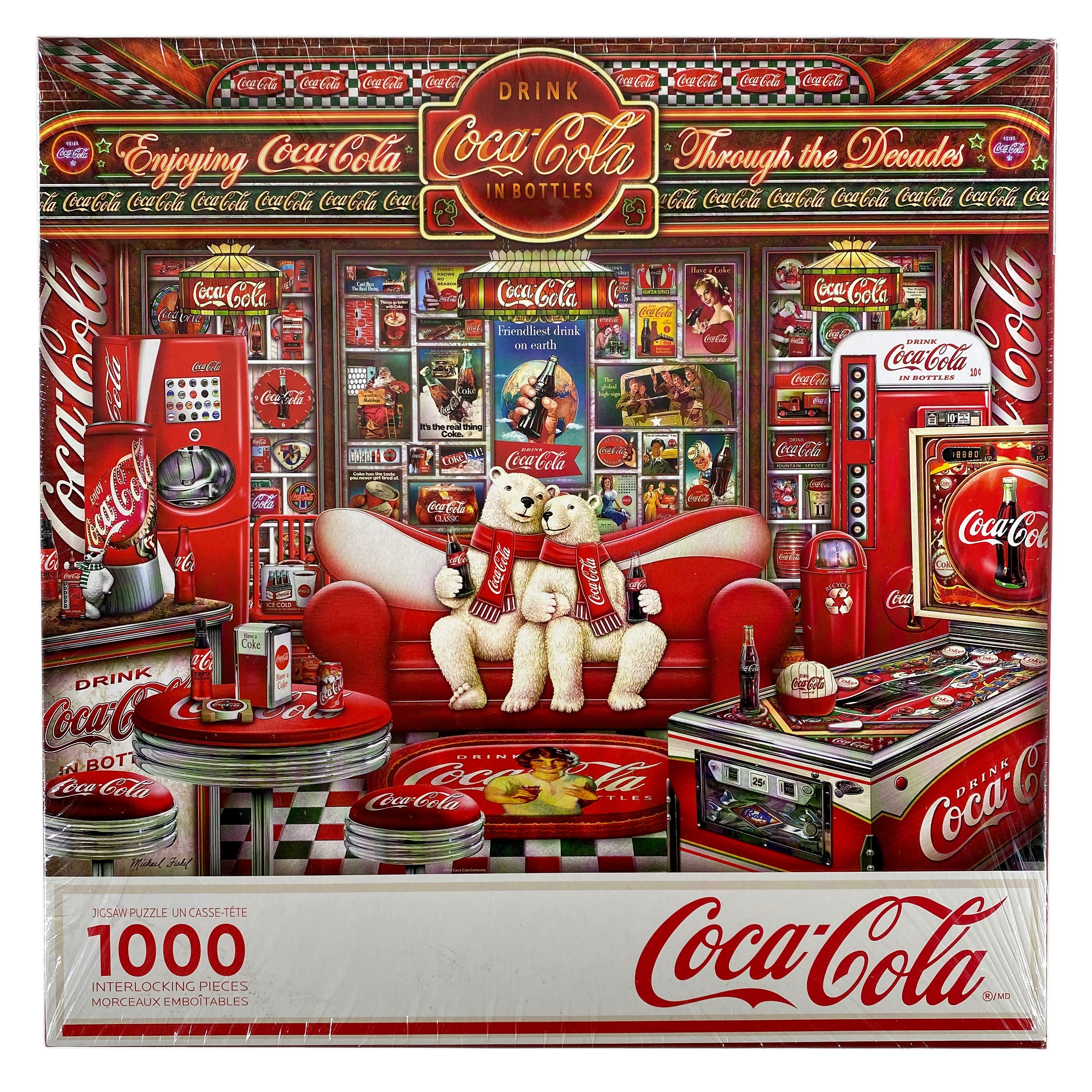 Holiday Coca-Cola Polar Bears 1000 Piece Puzzle